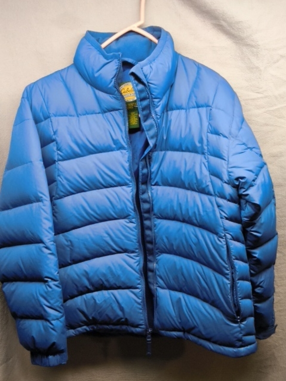 Premier Northern Goose Down Small CABELAS Blue Jacket Vintage